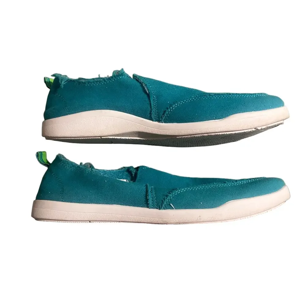Vionic Turquoise Blue Beach  Slip-On Canvas Shoes - Picture 8 of 10